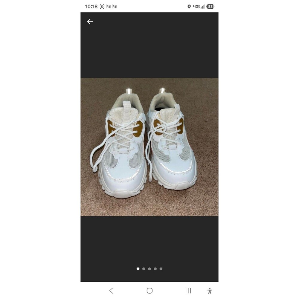 Shein brown tan and white trainers shoes sneakers footwear!